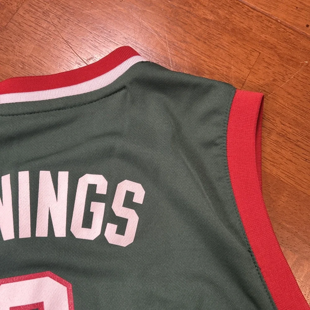 Adidas Milwaukee Bucks Jennings #3 NBA Green Youth Jersey - Size Large
